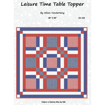 Leisure Time Table Topper Pattern AV-165 - Paper Pattern