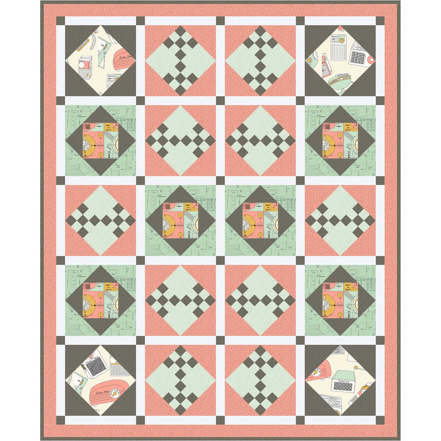 Radio Frequency Quilt Pattern AV-173 - Paper Pattern