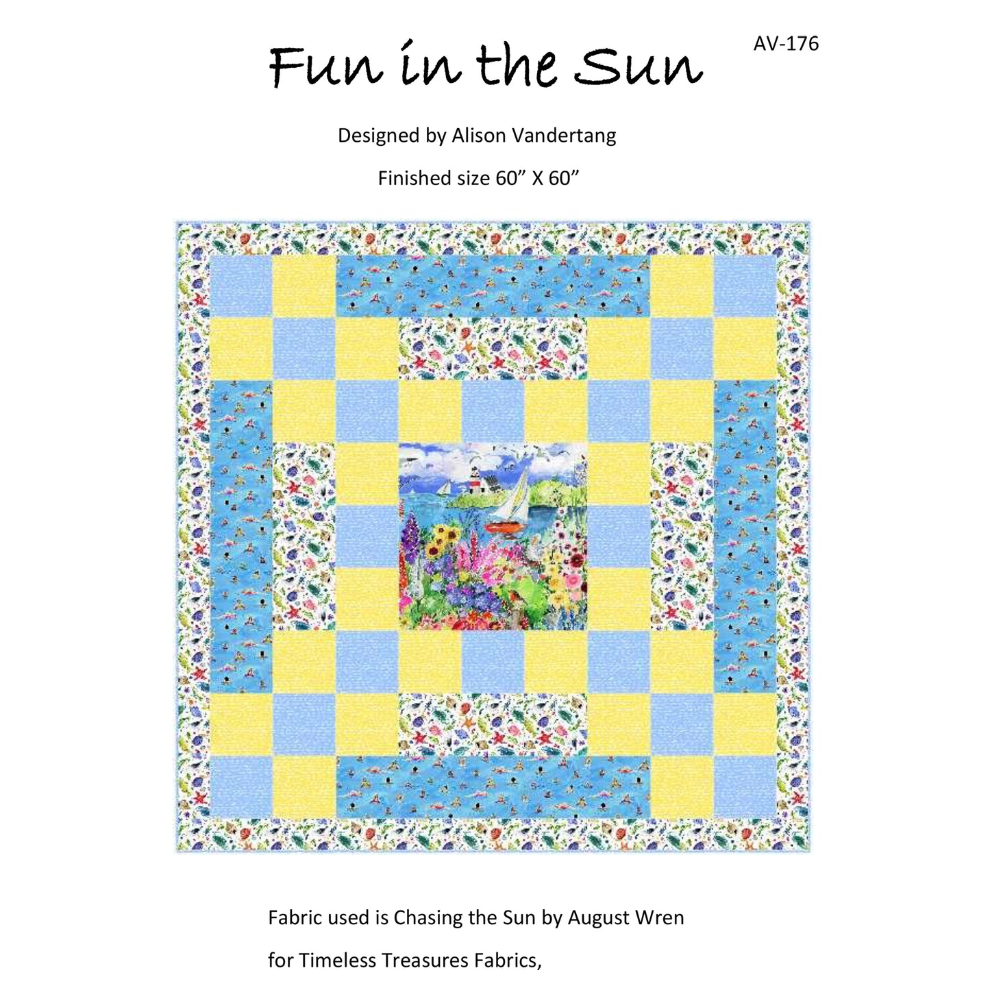 Fun in the Sun Quilt Pattern AV-176 - Paper Pattern