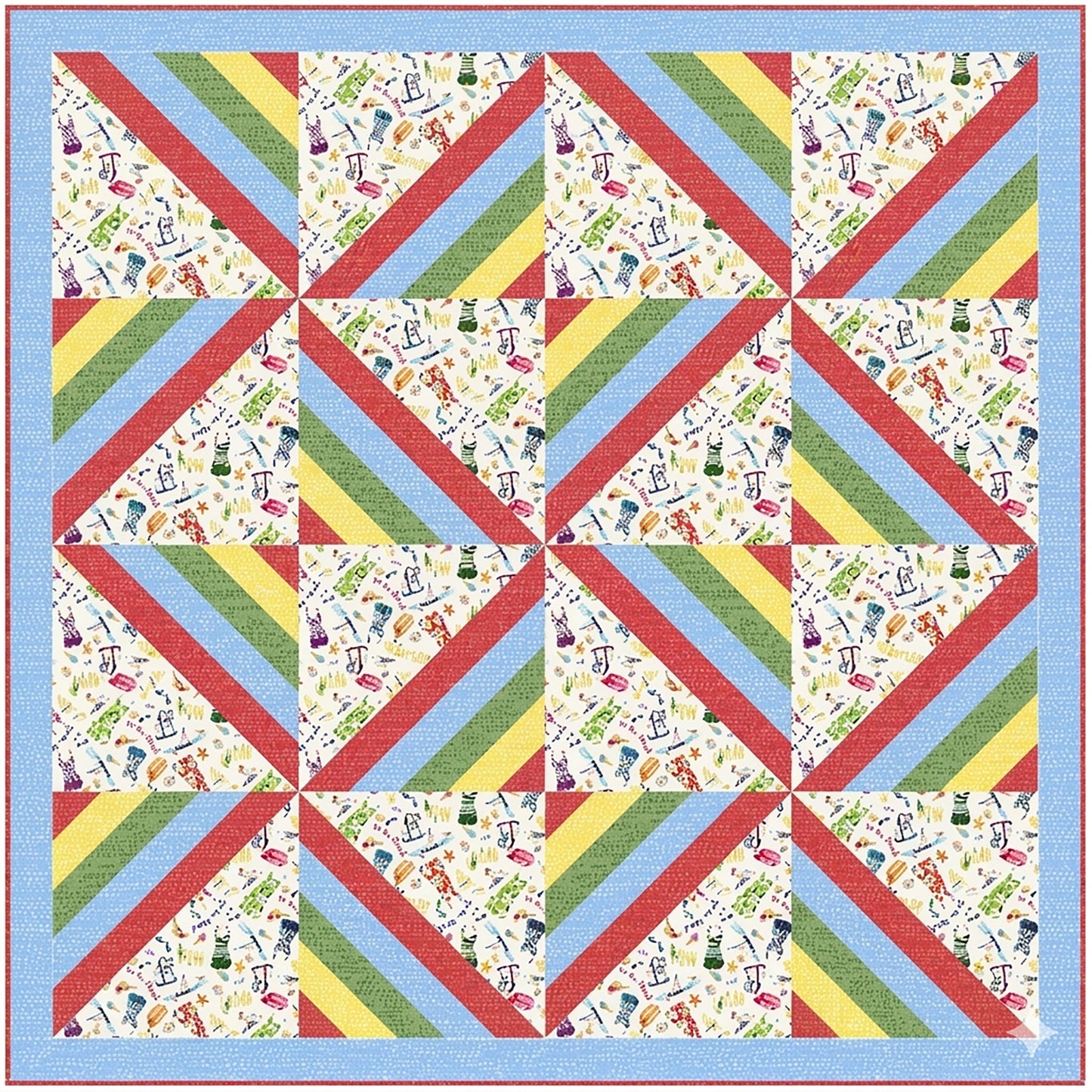 Off to the Beach Quilt AV-177e - Downloadable Pattern