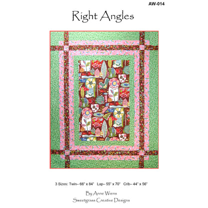 Right Angles Quilt Pattern AW-014 - Paper Pattern