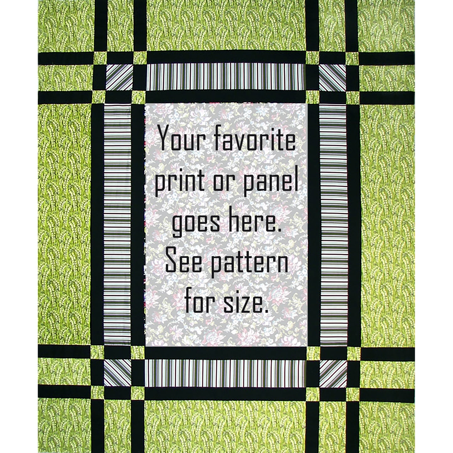 Prairie Window Quilt Pattern AW-01 - Paper Pattern