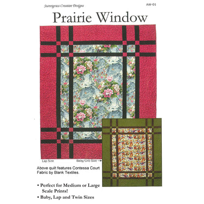 Prairie Window Quilt Pattern AW-01 - Paper Pattern