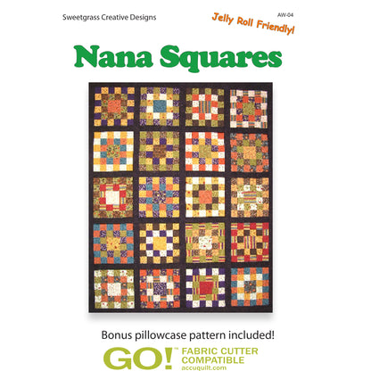 Nana Squares Quilt Pattern AW-04 - Paper Pattern