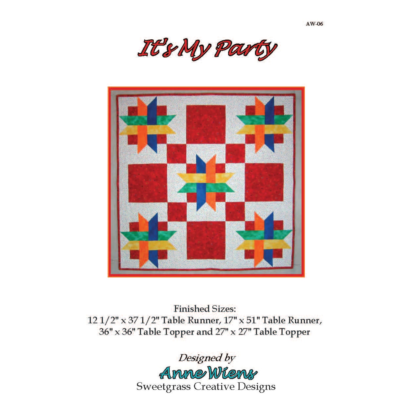 It's My Party Quilt AW-06e - Downloadable Pattern