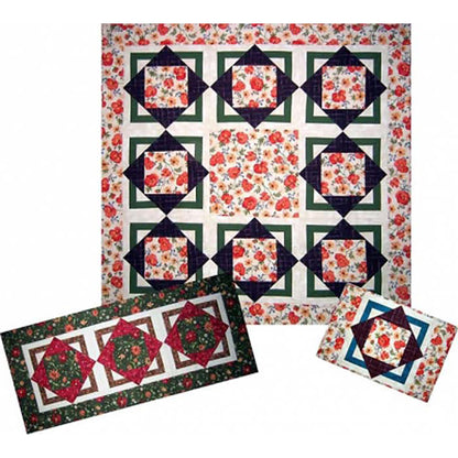 Three Squares Quilt AW-08e - Downloadable Pattern