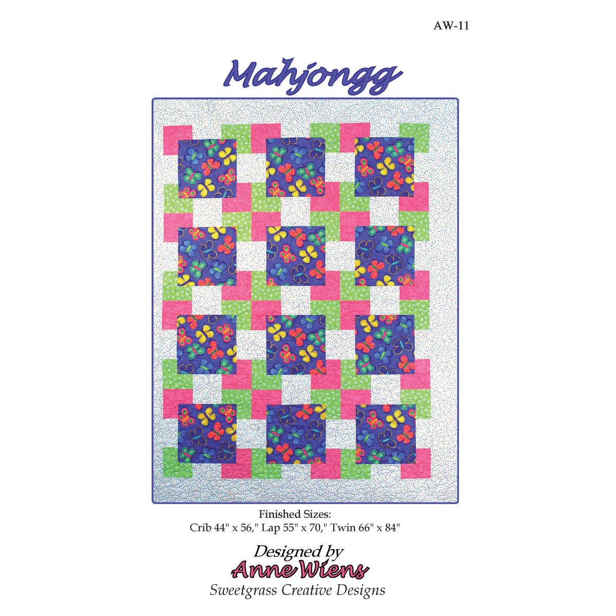 Mahjongg Quilt Pattern AW-11 (beginner, crib, lap, throw) – QuiltWoman.com