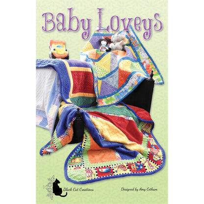 Cover for the Baby Loveys quilt pattern by Black Cat Creations.