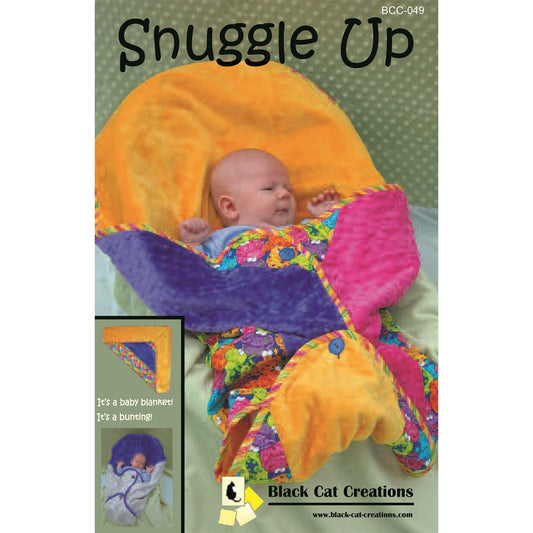 Cover image of pattern for Snuggle Up, which is an adorable blanket and bunting to bundle up your baby.