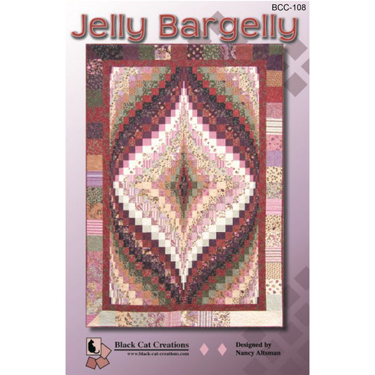 Cover image of pattern for Jelly Bargelly quilt.