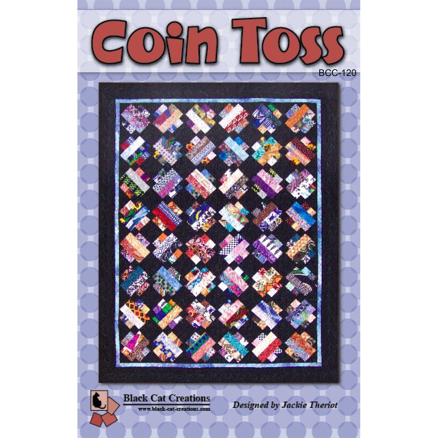 Cover image of pattern for Coin Toss quilt.