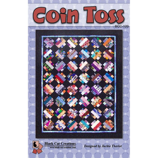 Cover image of pattern for Coin Toss quilt.