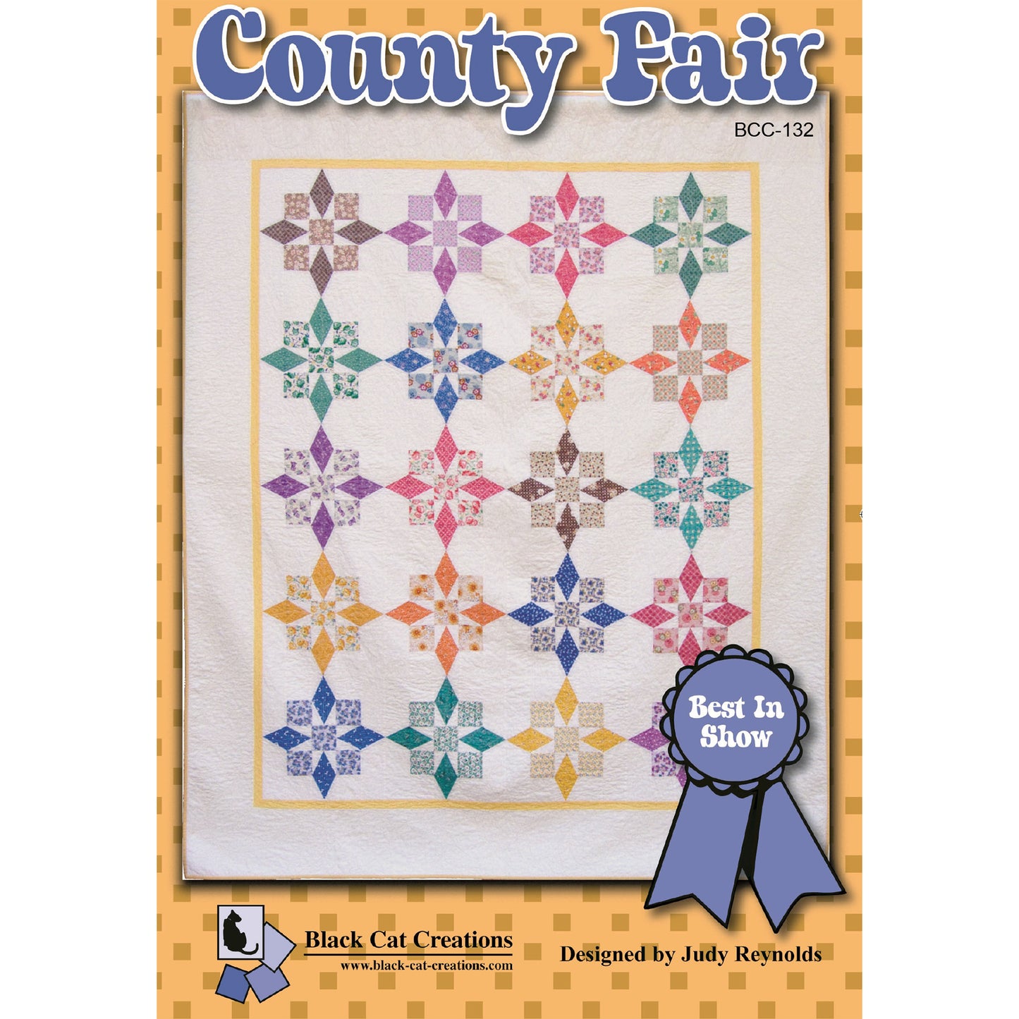 Cover image of pattern for County Fair quilt.