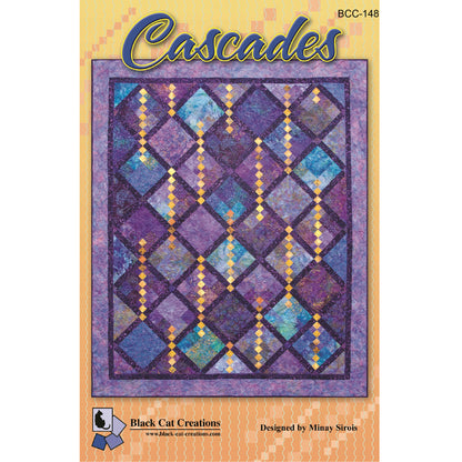 Cover image of pattern for Cascades quilt.