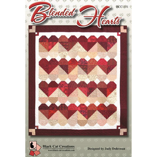 Blended Hearts Quilt BCC-151e - Downloadable Pattern