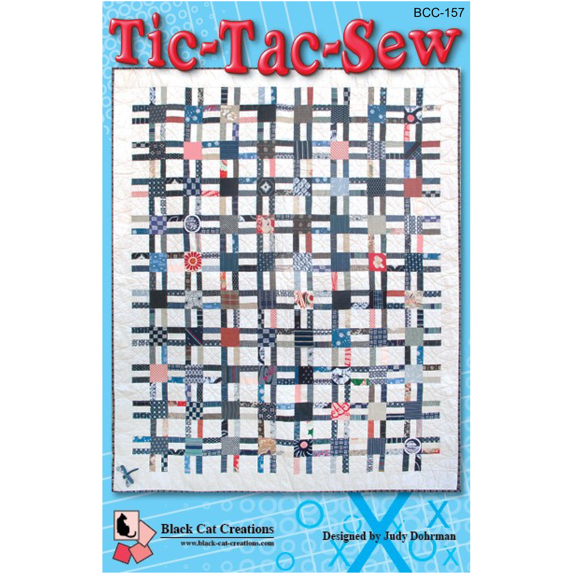 Cover image of pattern for Tic Tac Sew Quilt.