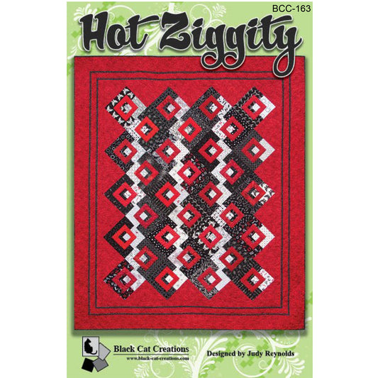 Cover image of pattern for Hot Ziggity Quilt.