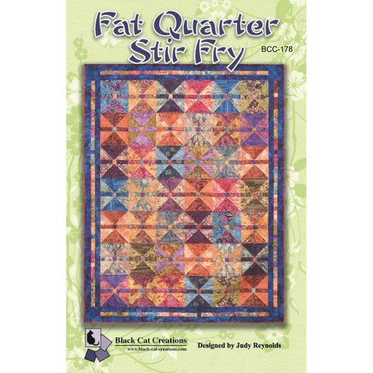 Cover image of pattern for Fat Quarter Stir Fry Quilt.