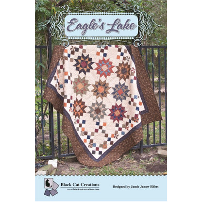 Cover image of pattern for Eagle's Lake quilt.