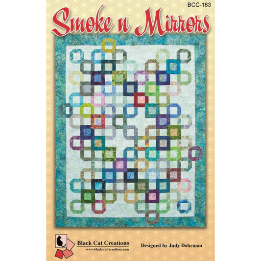 Cover image of pattern for Smoke 'n Mirrors Quilt.