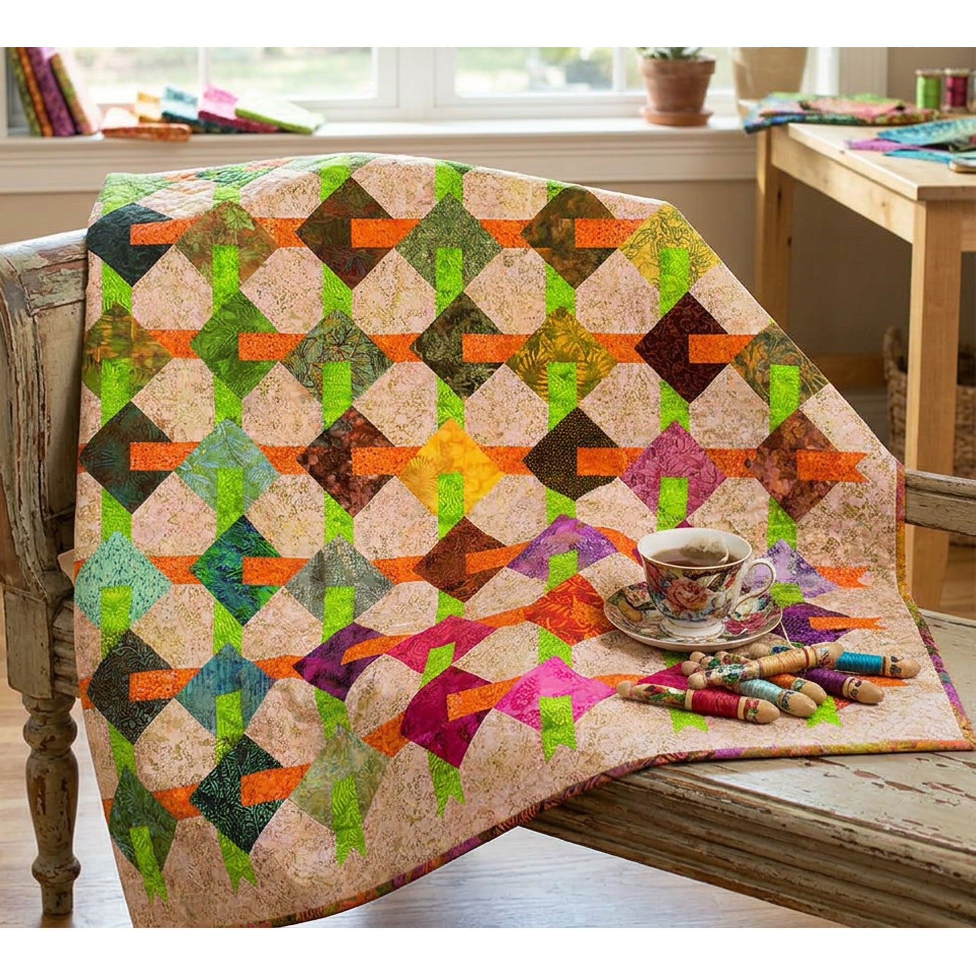 Be-Weave It or Not quilt by Black Cat Creations.