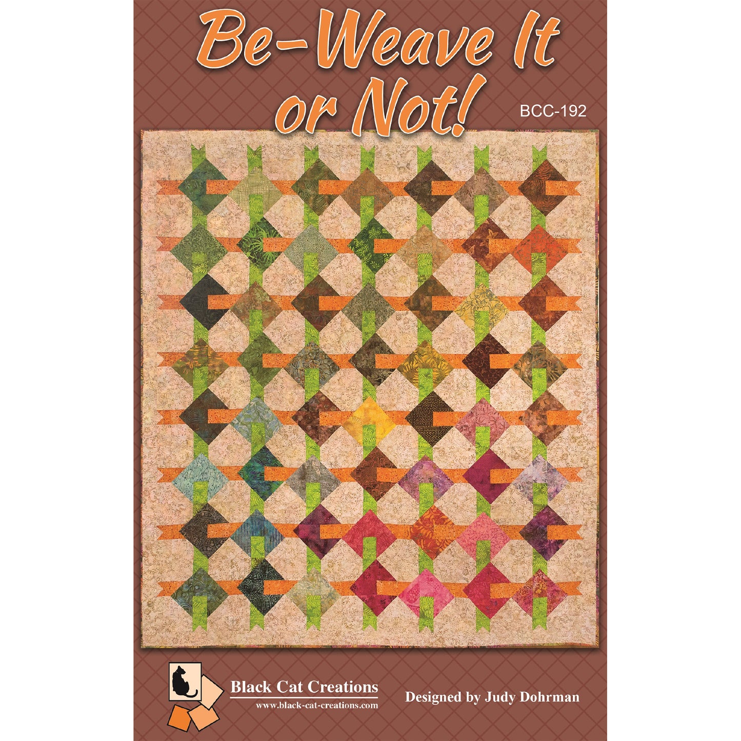 Cover image of pattern for Be-Weave It or Not Quilt.