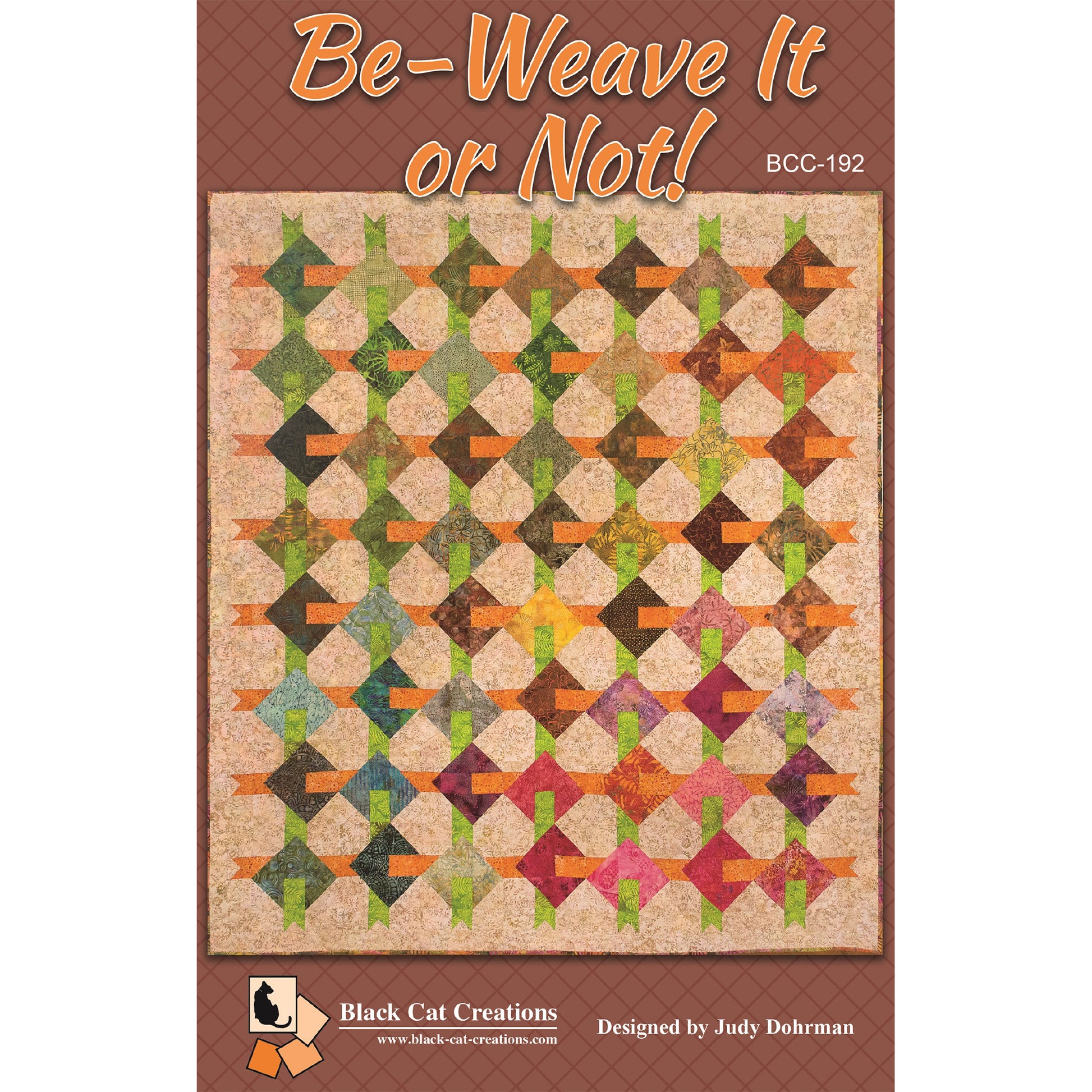 Cover image of pattern for Be-Weave It or Not Quilt.