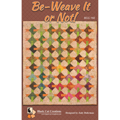 Cover image of pattern for Be-Weave It or Not Quilt.