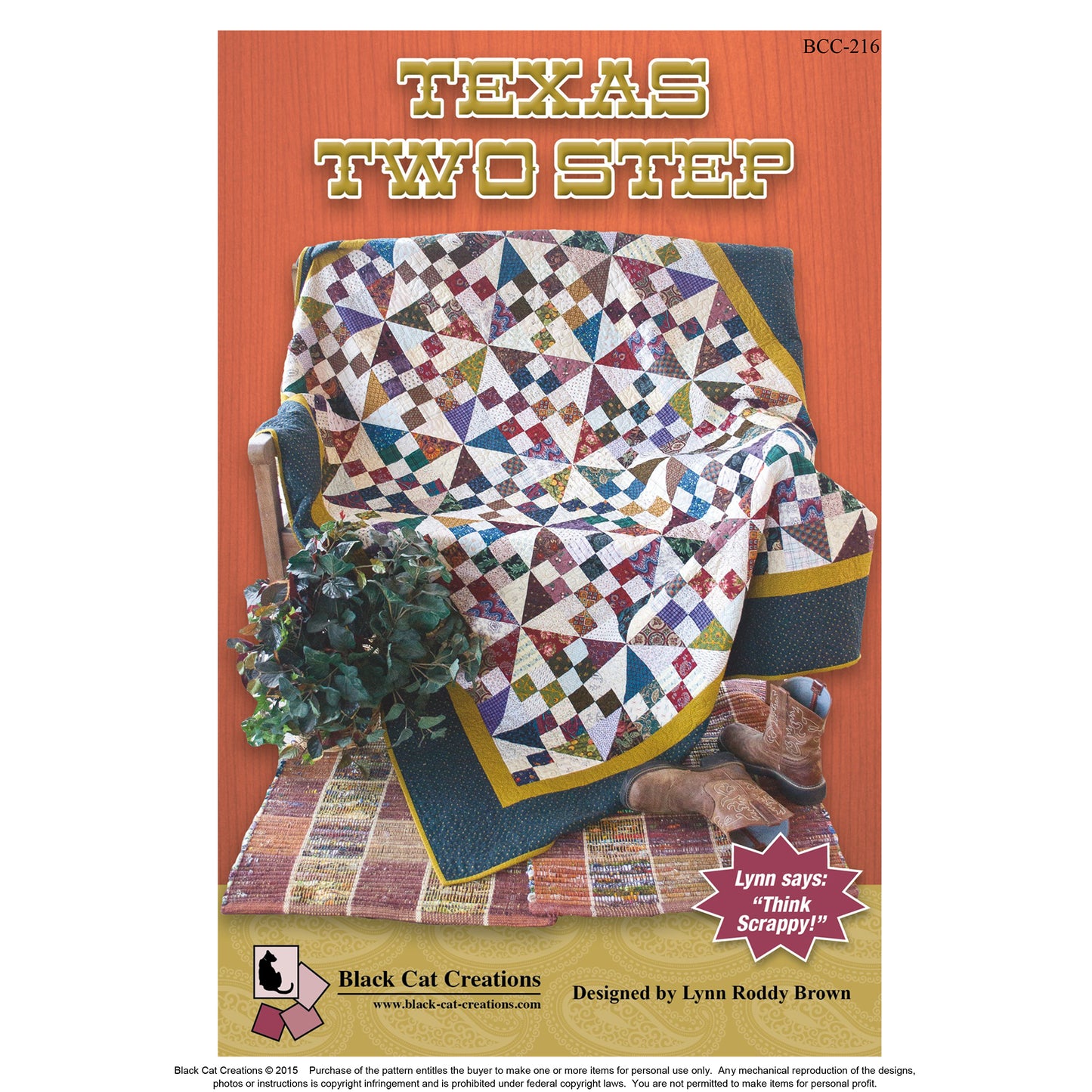 Texas Two Step Quilt BCC-216e - Downloadable Pattern
