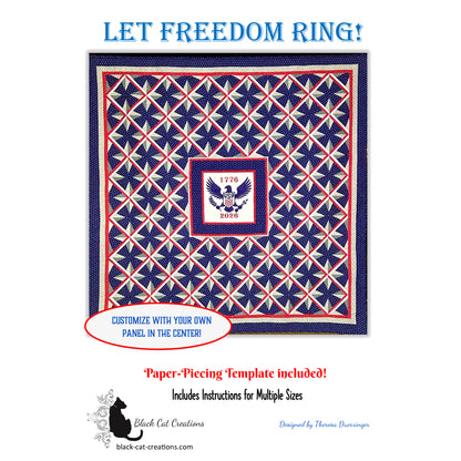 Image of pattern for Let Freedom Ring quilt.