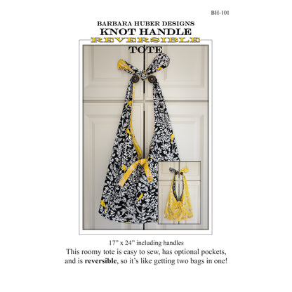 Knot Handle Reversible Tote Pattern BH-101 - Paper Pattern