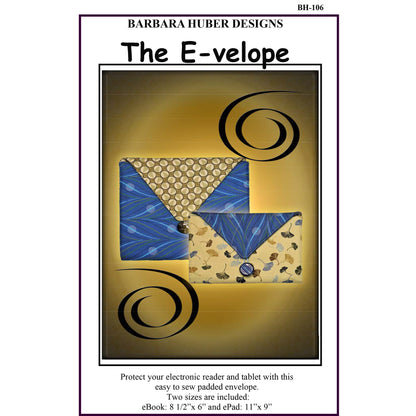 Cover image of pattern for The E-velope e-Reader - 2 sizes of e-reader envelopes.