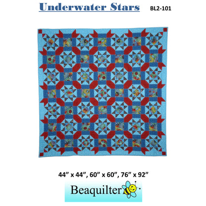 Underwater Stars Quilt BL2-101e - Downloadable Pattern