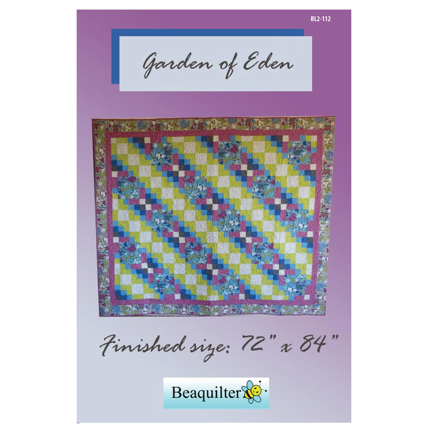 Cover image of pattern for Garden of Eden quilt.
