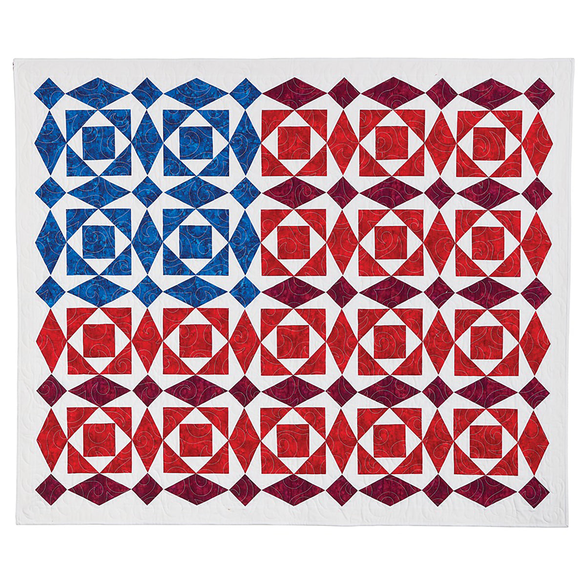 Spangled Pattern Star Spangled Banner Quilt BL2-184e - Downloadable Pattern – QuiltWoman.com