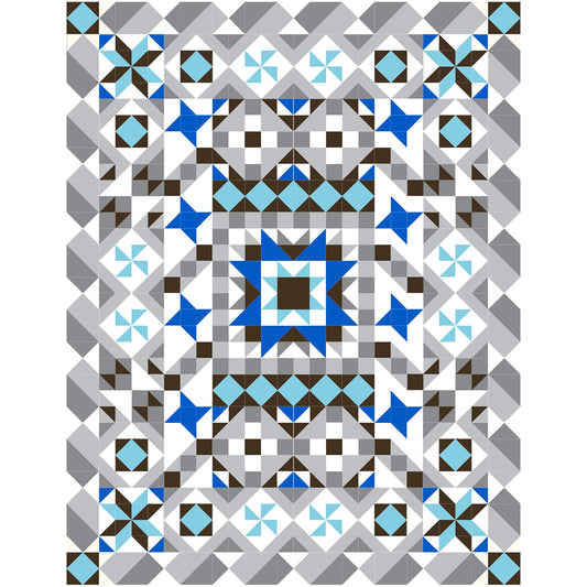 Rising Star Quilt BL2-204e - Downloadable Pattern