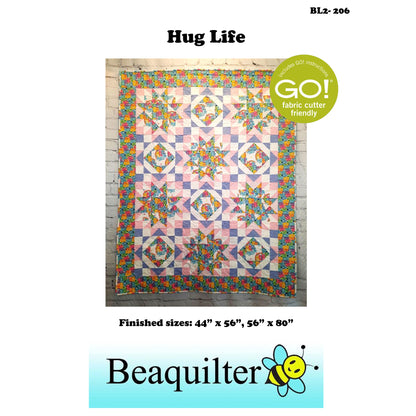 Cover image of pattern for Hug Life quilt.