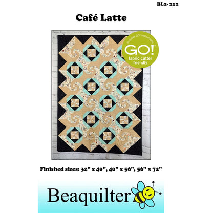 Cover image of pattern for Cafe Latte quilt.