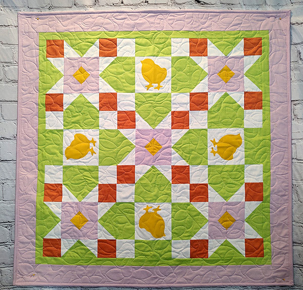 Spring Chicks Quilt BL2-215e - Downloadable Pattern