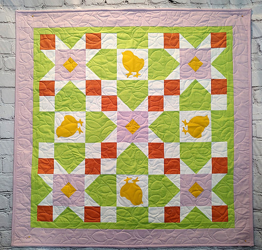 Spring Chicks Quilt BL2-215e - Downloadable Pattern