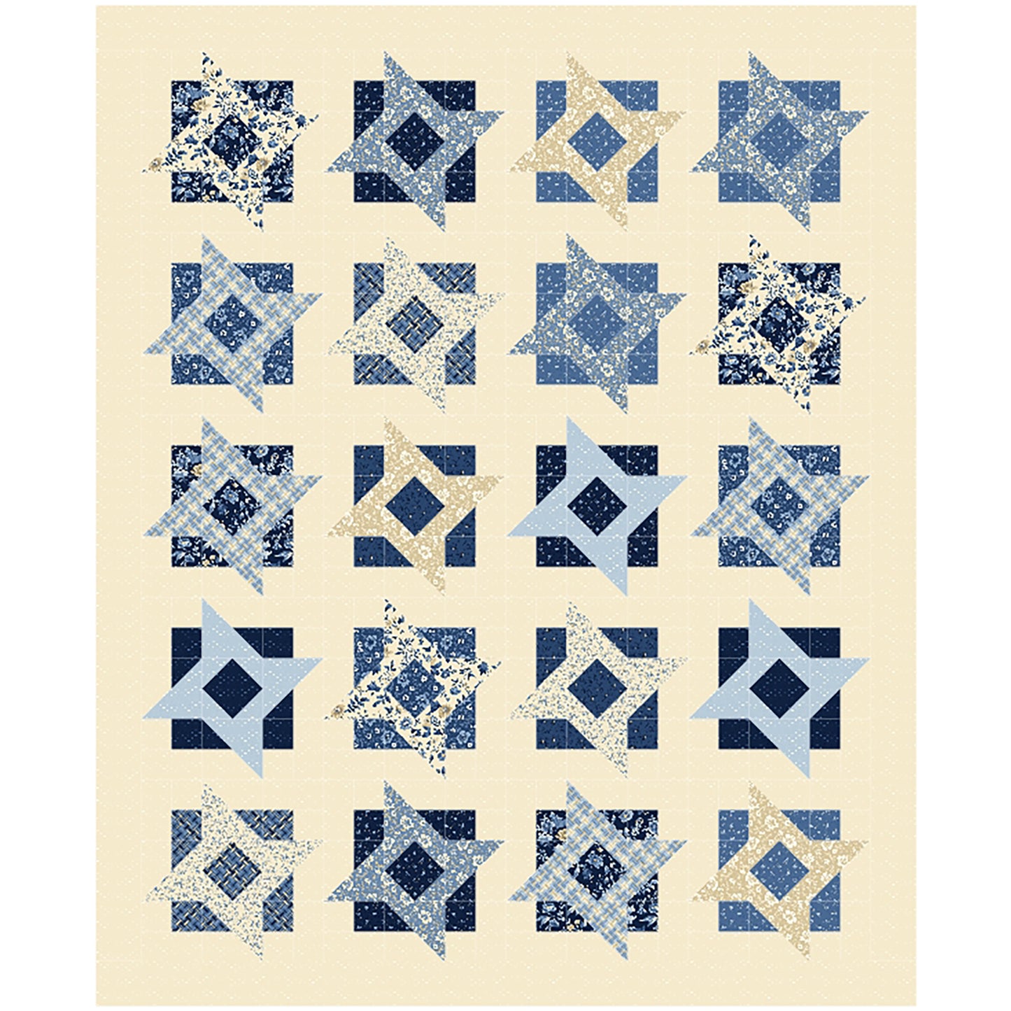 Fine China Quilt BL2-216e - Downloadable Pattern