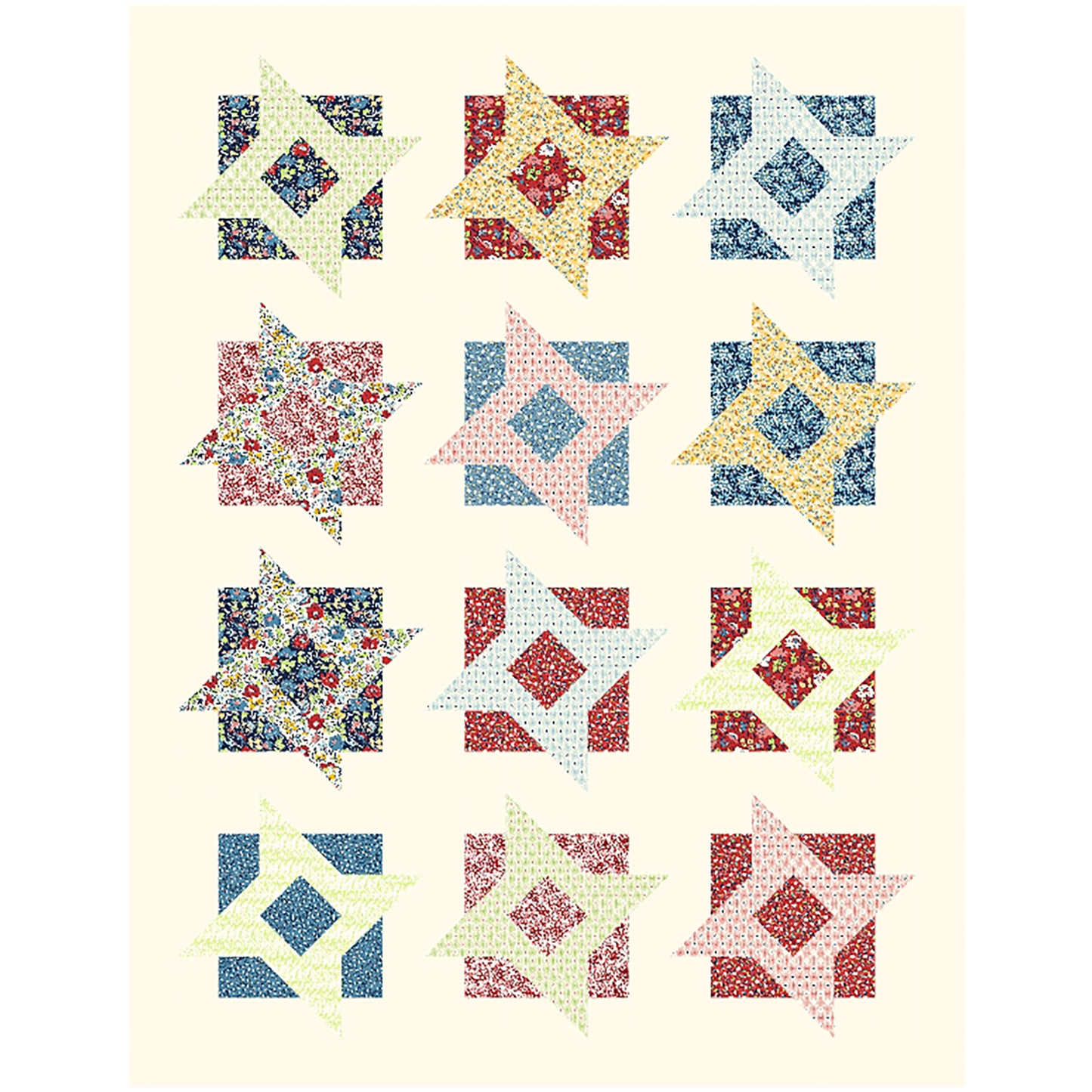 Fine China Quilt BL2-216e - Downloadable Pattern