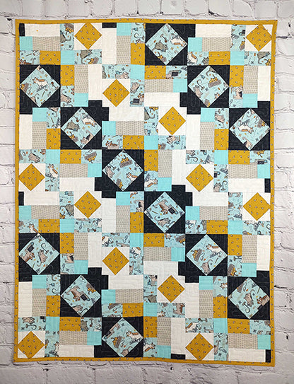 Stained Glass Quilt BL2-233e - Downloadable Pattern