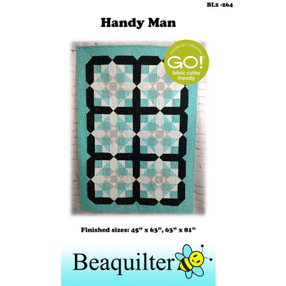 Cover image of pattern for Handy Man Quilts.