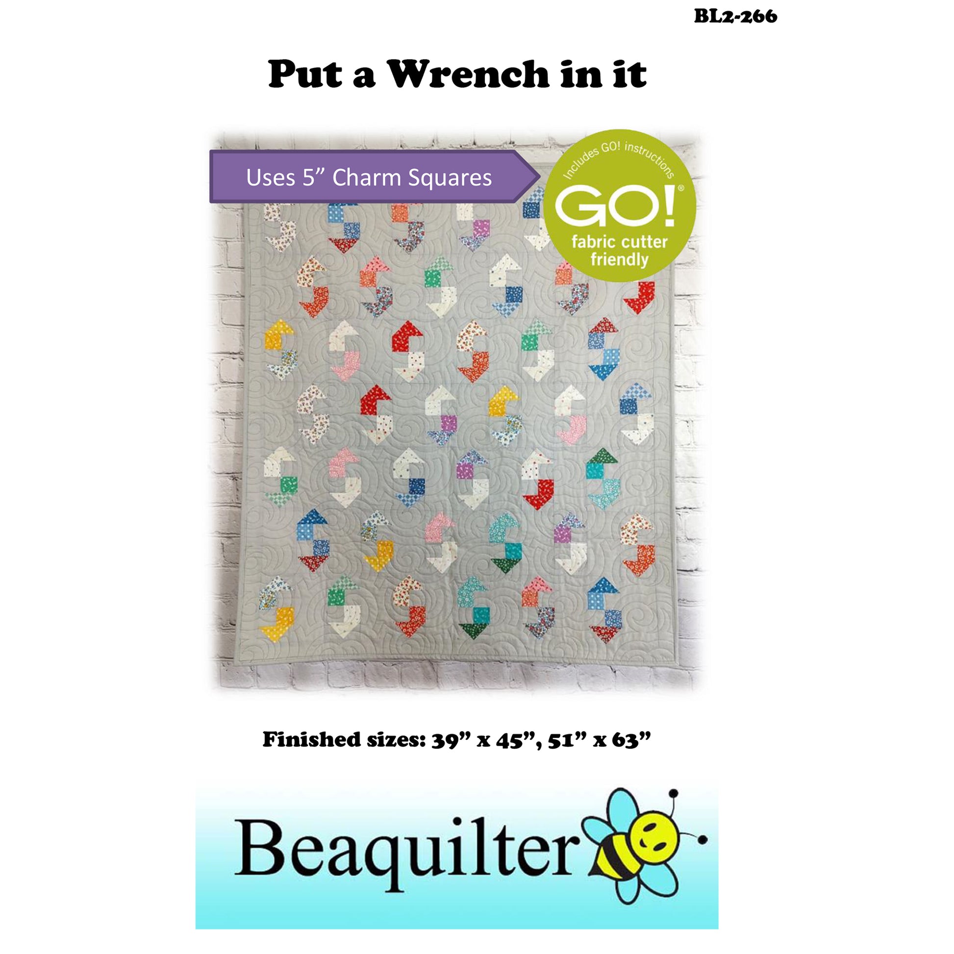 Cover image of pattern for Put a Wrench in it Quilts.