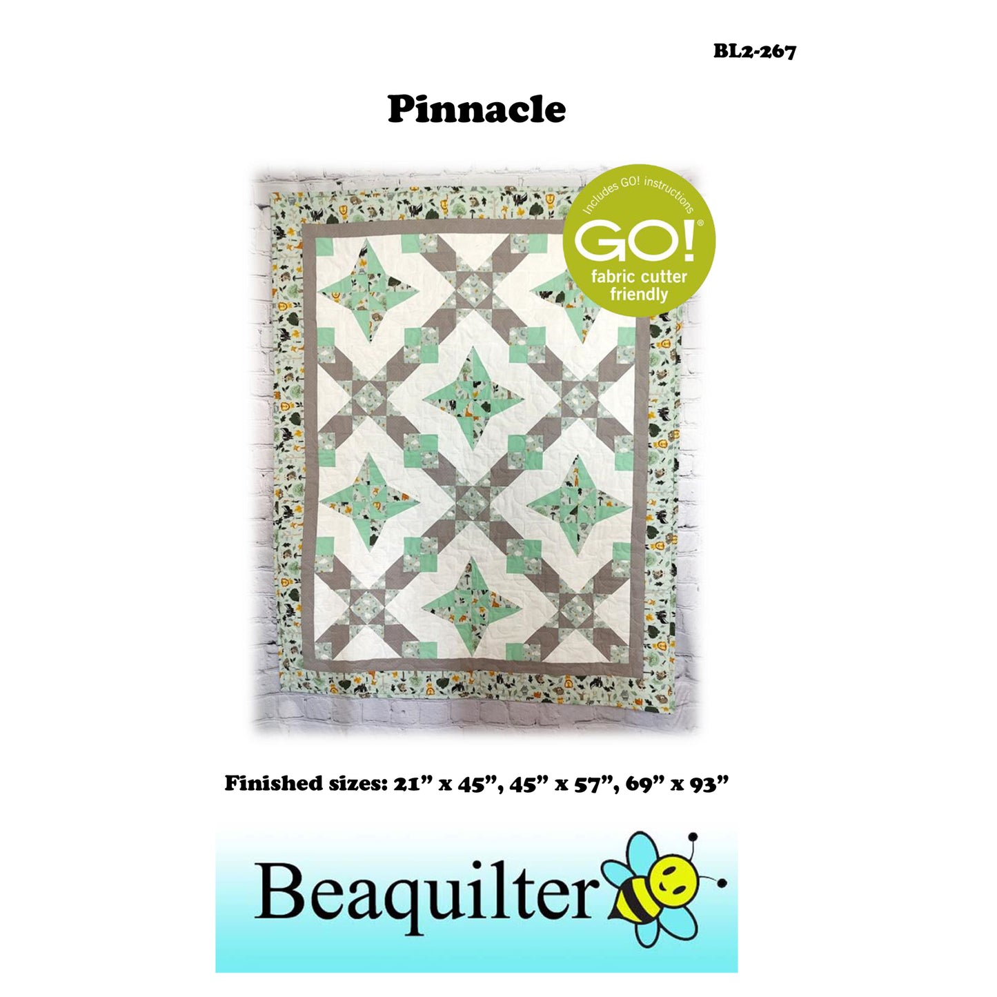 Cover image of pattern for Pinnacle Quilts.