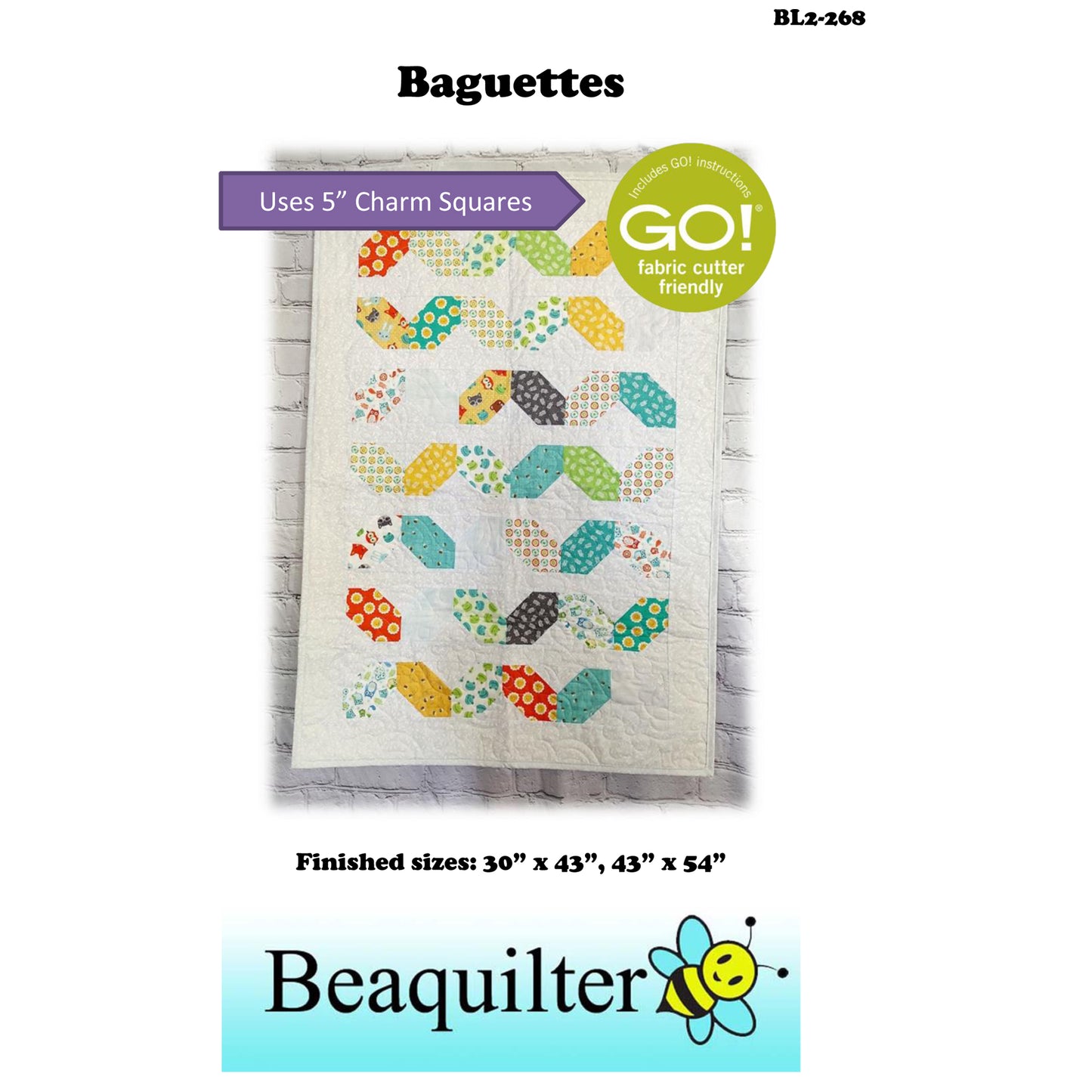 Cover image of pattern for Baguettes Quilts.