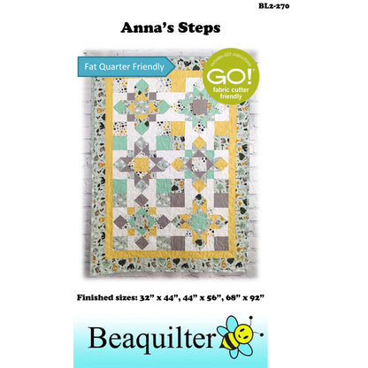 Cover image of pattern for Anna's Steps Quilts.