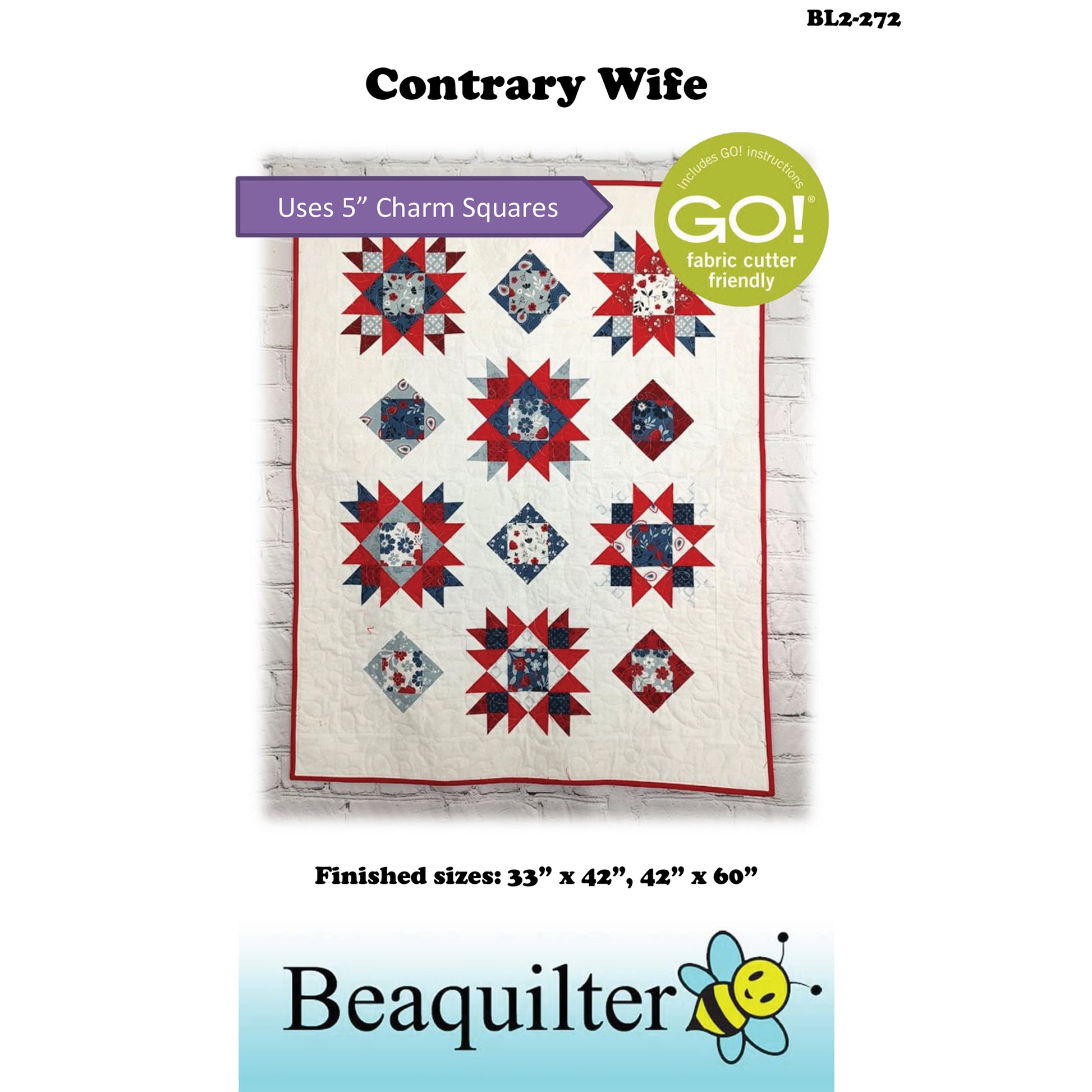 Cover image of pattern for Contrary Wife Quilts.