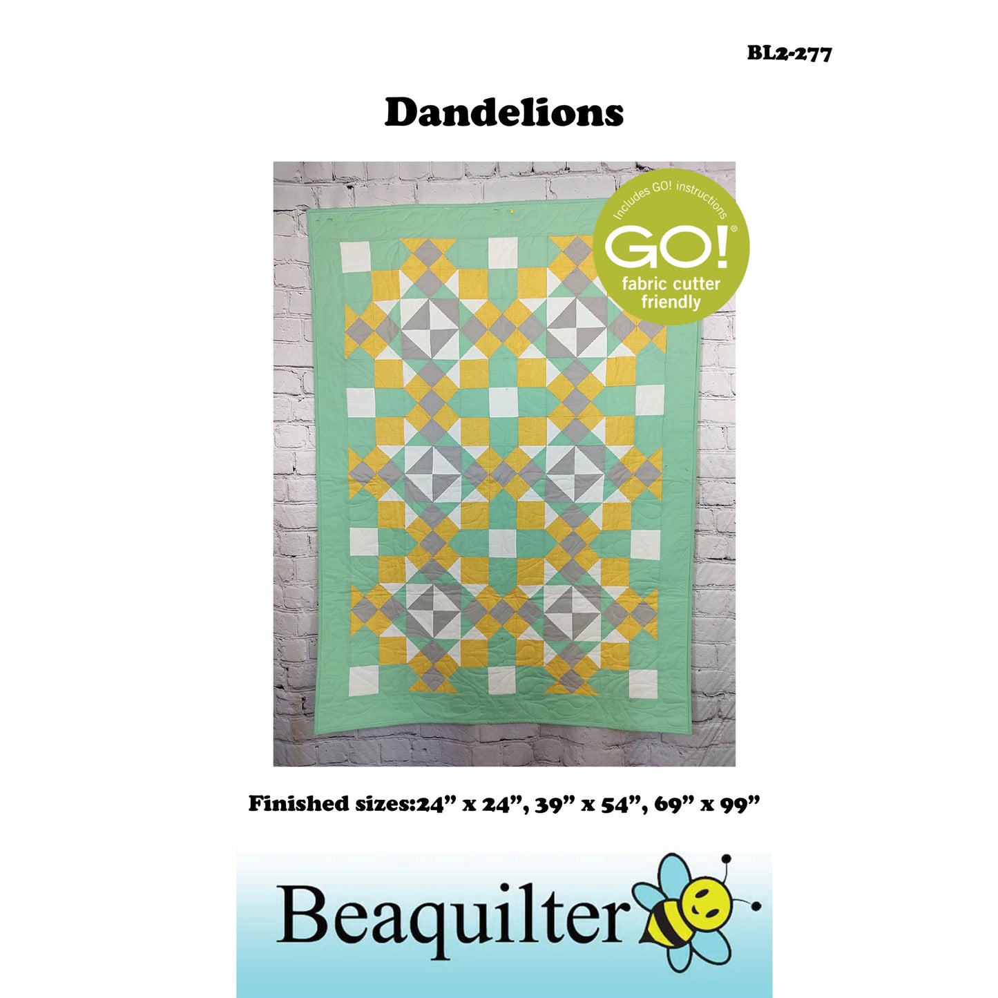 Cover image of pattern for Dandelions quilts.